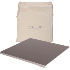 Kneading Board, Stainless Steel, Large 2.0, Gift Cotton Bag, Table Top for Kitchen, Bar, Restaurant, Available in Various Sizes (50 x 50 cm, Edge 2 cm)