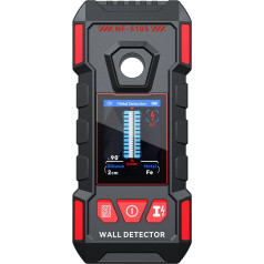 Stud Finder for Walls, Rechargeable Stud Finder, Wall Scanner with Upgraded Intelligent Chip for Wood, Metal Studs, AC Wires, Beams, Pipes, Supports HD LCD Display and Voice, Accurate