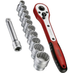 Teng M1212N1 Basic Socket Set 12PC 8-24MM 1/2SQDR