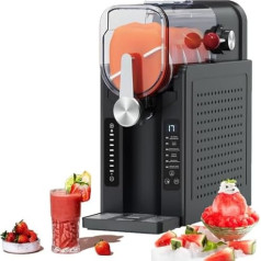 Slushie Machine 1600ml 360° Rotating Stirring Slushie Machine for Slush, Cocktails, Milkshakes and Juice, Fast Production 15-60 Minutes, Easy to Clean, Quiet Operation for Home and Commercial Use