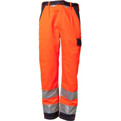 Planam Men's Trousers Orange/Marine Size:52 (EU)