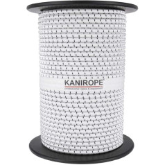 Kanirope® Rubber Cord Monopan PES 6 mm 100 m White Expander Rope Tensioner Rope Tensioner Rope Tarpaulin