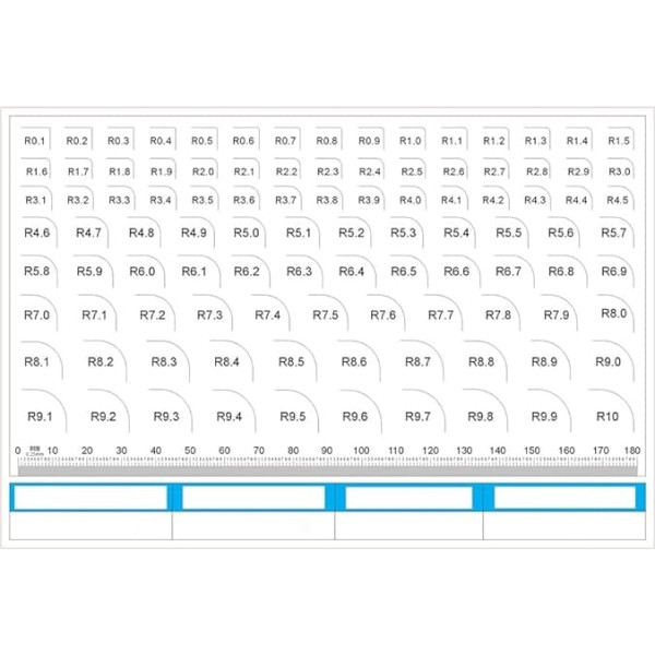 Mikroskop-Zubehör-Set, Objektträger-Vorbereitungskamera, runder R-Eckradius, Punktlinienmessgerät, Flächenmessung, Filmlineal, Kalibrierungsobjektträger, Mikroskop-Zubehör