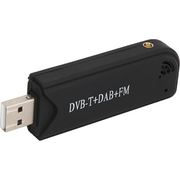 RTL2832U USB DVB-T FM SDR Dongle Stick Digital TV Tuner Receiver for DAB Driver Users with Real-time Video Recording and Multilingual Support