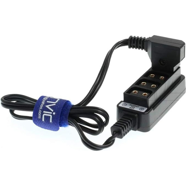 Tap Connectors D 4 Port to Your Tap B, Female P Hub Adapter Splitter for Photography Kit Power (4 Port to Dtap Cable)