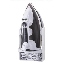 Ironing Board Wall Mount, Wall Mount for Ironing Boards, Iron Holder, Wall Mounted, Heat Resistant, Widened Iron Organiser with Hooks for Cabinet, Hotel, White