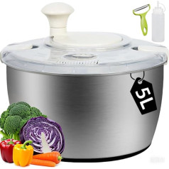 Salad Spinner Stainless Steel 4.5L (4.5L)