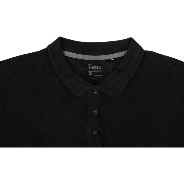 Neo Tools DENIM polo krekliņš, melns, L izmērs