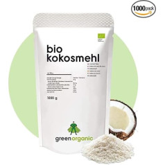 Organic Premium Coconut Flour – Lower-Carb, Gluten-Free, Vegan, Deoiled, High-Protein, High-Fibre, Paleo Superfood, Sustainable and Fairly Grown, 1000 g