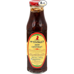 CMC MRS Ball's Chutney Hot Pack of 4 x 375 ml