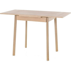 Hela Tische , Trier Kitchen Table Single Table with Sonoma Design, Solid Wood Frame, Extendable, 75 - 112 x 55 x 74 cm
