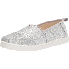 TOMS Girls Glitter Alpargata Flat Slippers