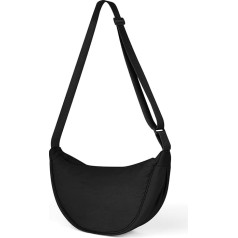 Aucuu Women's Half Moon Crossbody Shoulder Bag, Crossbody Bag, Women's Small Shoulder Bag with Adjustable Shoulder Strap, Hobo Halfmoon Bag, Plain Messenger Bag for Women Travel