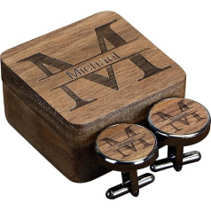 Best Man Cufflinks Personalized Handmade Wooden Wedding Business Anniversary Valentine's Day Gifts for Best Men, Wood