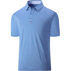 Geeksport Men's Business Polo Shirt Short Sleeve Golf Tennis Leisure Sports T-Shirts Polo Men Summer Black Blue Grey M-3XL