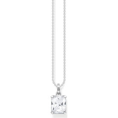 THOMAS SABO Chain White Stone Recycled 925 Silver 40.00-45.00 cm KE1964-051-14-L45V, Sterling Silver, Cubic Zirconia