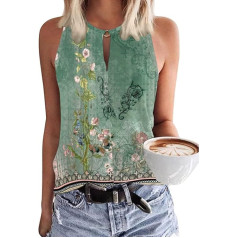 Tanmolo Women’s Sleeveless Summer Tops, V-Neck Blouse Top, Beach Sexy Vest, Blouse