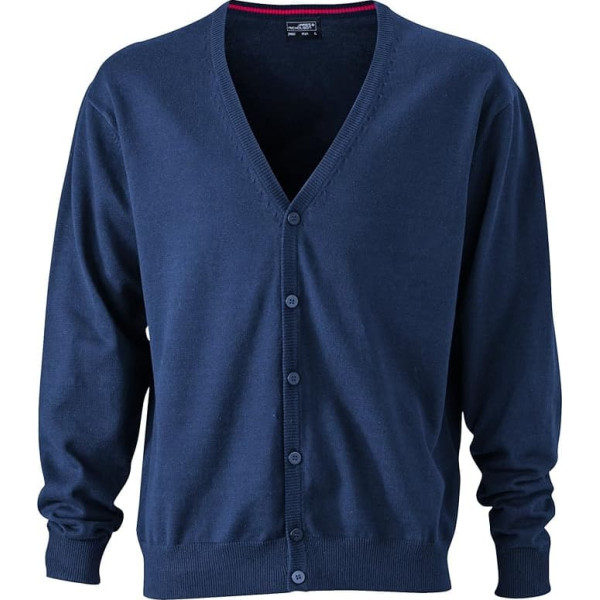 James & Nicholson Men's V-Neck Cardigan
