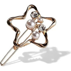 Women's Hair Clip Hair Clip with Pearls Rhinestone Artificial Stone Crystals Hair Gentle Star