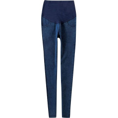 Women's Maternity Jeans Leggings Women's Fashion High Waist Trousers Over Bump Seamless Stretchy Straight Leg Skinny Long Trousers Casual Slim Fit Leggings Jeans Pregnancy Trousers