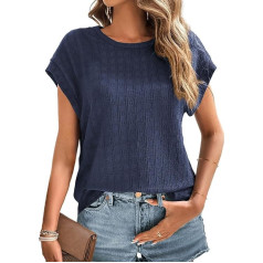 Chicrise Women's Summer Cap Sleeve Tank Top Basic Sleeveless Top Leisure Casual