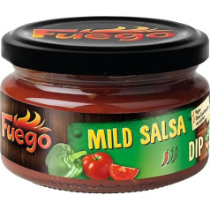 Fuego - Mild Salsa Dip | Mexican Fruity Spicy Dipping Sauce | For Tortilla Chips | Vegan, No Flavour Enhancer | 200ml