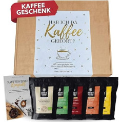 Premium Coffee Beans Gift Set – 5 x 100 g Tasting Set Whole Beans – Coffee Gift Idea for Men & Women – Barista Specialty Coffee – Did I hear coffee?