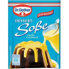 Dr. Oetker Vanilla Flavoured Dessert Sauce for Cooking: 3 x 17g Vegetarian Vanilla Flavoured Dessert Sauce for Cooking - A Real Delight