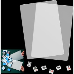 Mahjong-Fliesenmischer, Mahjong-Mixer zum Mischen und Mischen von Fliesen, Kunststoff, Mahjong-Zubehör, Geschenke für Mahjong-Liebhaber, die Mahjong-Spiel spielen, transparent, 2 Stück