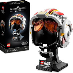 LEGO 75327 Star Wars Luke Skywalker Helmet (Red Five) Model, Collectible and Great Adult Gift, Kit, Room Decoration