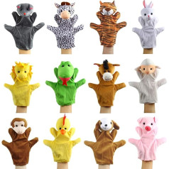 Andux Plush Hand Puppet Role Play Interactive Hand Puppet for Imaginative Play Performance Theatre Soft Plush Toy SO-38 (Chinese Zodiac Signs)