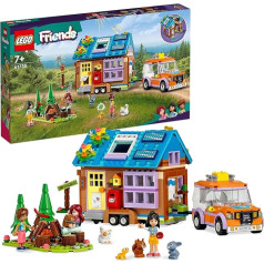 LEGO 41735 Friends Mobile House, Camping Toy with Car, Animals and Mini Dolls Leo, Paisley & Liann in the Forest, Birthday Gift from the 2023 Series