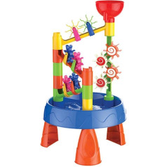 Srliya 32 Piece Summer Beach Sand and Water Play Table Set for Kids, Colourful (Colour)