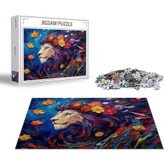 Puzzle Farbe Puzzle 4000 Teile Löwe Holzpuzzle Erwachsene, Premium Quality Klassische Wooden Lernspiel, DIY Klassische Spaß Jigsaw Erwachsene, Challenging Game Jigsaws für Wohnkultur Geschenk x-1507