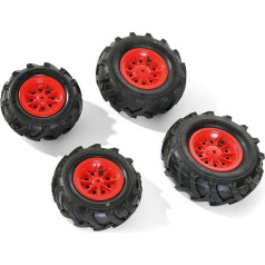 rolly toys 409853 pneumatic tires for tractors red rim
