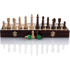 Gentleman 48 x 48 x 3 cm Large Wooden Chess for Adults and Children Handmade Chessboard and Figures