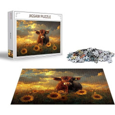 Puzzle Ochse Puzzle 4000 Teile Blume Holzpuzzle Erwachsene, Premium Quality Klassische Wooden Lernspiel, DIY Klassische Spaß Jigsaw Erwachsene, Challenging Game Jigsaws für Wohnkultur Geschenk x-1252
