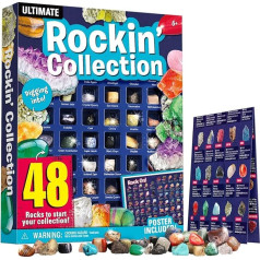 Educational Labelling Crystal Quartz Pyrite Stone Mineral Kit for Kids