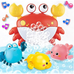 Bath Toy Foam Machine Bath with Music, Crab Bath Toy Baby from 1 2 3 4 Years, Foam Water Toy Children for Boys and Girls