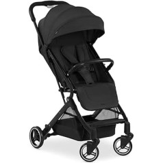 hauck Travel N Care, Black - Gold Winner Mother & Baby Awards 2024, Lightweight Travel Trolley with Rain Cover, Suspension, Compact & Foldable, UPF 50+, Fully Lying from Birth to 22 kg