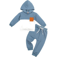 Volunboy Clothing Sets for Baby Boys, Newborn Long Sleeve Hoodies + Long Trousers, 2 Pieces Jogging Suit