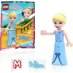 LEGO Disney Princess Cinderella Mini Figure - Cinderella (in Blue Dress and Glass Slippers) Limited Edition