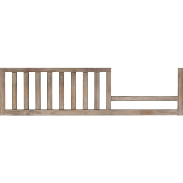 Stilnovo Mid Century Cabrio Kinderbett Kleinkindergitter I Vollmontage I dauerhafte Qualität Windsor Eichengrau