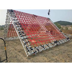 Heavy Duty Climbing Net for Kids Adults Playground Cargo Net with Soft Rope Ladder Outdoor Climbing Frame Nets Red Net for Swing Set