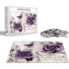 Puzzle Schmetterling Puzzle 1000 Teile Blume Holzpuzzle Erwachsene, Premium Quality Klassische Wooden Lernspiel DIY Klassische Spaß Jigsaw Erwachsene, Challenging Jigsaws für Wohnkultur Geschenk x-767