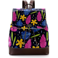 Personalisierte Schultaschen Büchertaschen für Teenager, Blumenmuster, Sommermuster, mehrfarbig