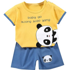 Children's Boys Clothing Set - Boy Gentleman Plaid Outfits Baby Cotton Short Sleeve Top Shirt + Shorts 2-Piece Cotton Trousers with Shirt Sets Loungewear Children's Clothing for 2-8 Years