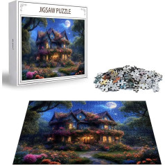 Puzzle Wald Puzzle 3000 Teile, Holzpuzzle Erwachsene, Mehrfarbig Holzpuzzle, Klassische Puzzles Kabine Wooden Jigsaw für Erwachsene Und Kinder 14 Jahren, Geschenke Home Wand Dekor 122x81cm D-425