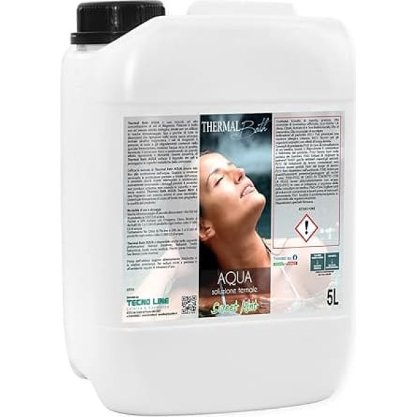 Thermal Bath Aqua Sweet Mint, Thermalwasser mit Magnesium, Kalium und Jod, Duft von Kiefer Mentholat, für Pool und Whirlpool, 5 l