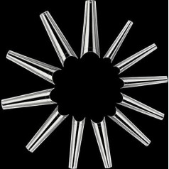 600 Pieces Extra Long Coffin Nail Tips, FITDON XXL Long Half Cover Ballerina Coffin False Nail Tips, Clear Acrylic False Nails for Nail Salons and DIY Nail Art
